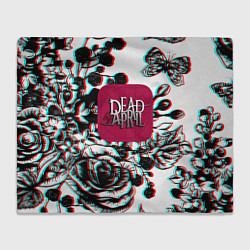 Плед флисовый Dead by april rose glitch, цвет: 3D-велсофт