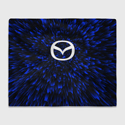 Плед флисовый Mazda blue energy, цвет: 3D-велсофт