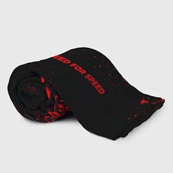 Плед флисовый Need for Speed - red gradient по-горизонтали, цвет: 3D-велсофт — фото 2