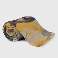 Плед флисовый Японский воин искусство, цвет: 3D-велсофт — фото 2