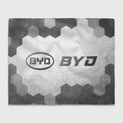 Плед флисовый BYD - white gradient по-горизонтали, цвет: 3D-велсофт
