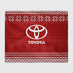 Плед флисовый Новогодний Toyota, цвет: 3D-велсофт
