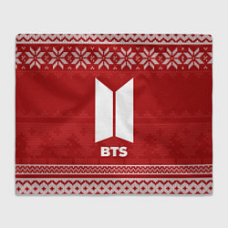 Плед флисовый Новогодний BTS, цвет: 3D-велсофт