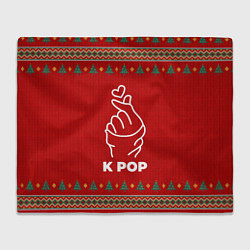 Плед флисовый K Pop new year, цвет: 3D-велсофт