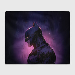 Плед флисовый Batman - Neon rain, цвет: 3D-велсофт