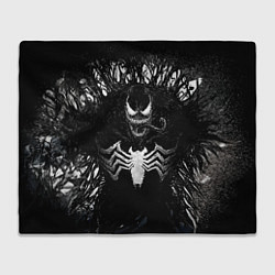 Плед флисовый Venom in dark web, цвет: 3D-велсофт