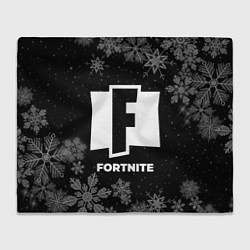 Плед флисовый Снежный Fortnite, цвет: 3D-велсофт