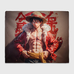 Плед флисовый One piece Monkey D Luffy, цвет: 3D-велсофт