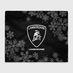 Плед флисовый Снежный Lamborghini, цвет: 3D-велсофт