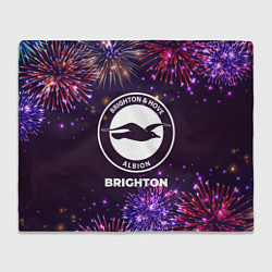 Плед флисовый Праздничный Brighton, цвет: 3D-велсофт