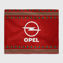 Плед флисовый Opel new year, цвет: 3D-велсофт