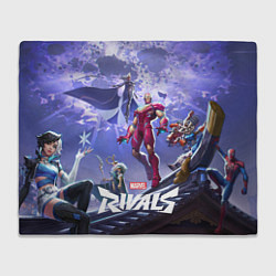 Плед флисовый Герои Marvel rivals, цвет: 3D-велсофт