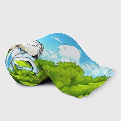 Плед флисовый Аист в поле, цвет: 3D-велсофт — фото 2