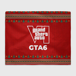 Плед флисовый GTA6 new year, цвет: 3D-велсофт