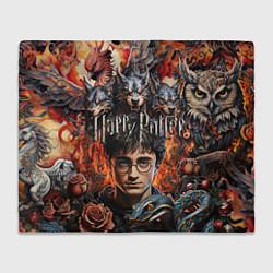 Плед флисовый Гарри Поттер и мифические существа, цвет: 3D-велсофт