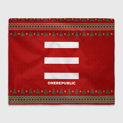 Плед флисовый OneRepublic new year, цвет: 3D-велсофт