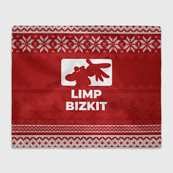 Плед флисовый Новогодний Limp Bizkit, цвет: 3D-велсофт