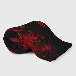 Плед флисовый Nine Inch Nails - red gradient посередине, цвет: 3D-велсофт — фото 2