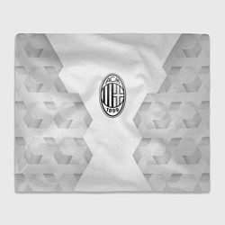 Плед флисовый AC Milan white poly, цвет: 3D-велсофт