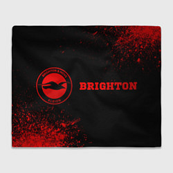 Плед флисовый Brighton - red gradient по-горизонтали, цвет: 3D-велсофт