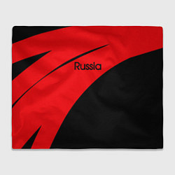 Плед Russia красно-чёрный