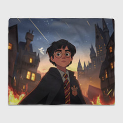 Плед флисовый Загадочный Гарри Поттер, цвет: 3D-велсофт
