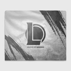 Плед флисовый League of Legends - white gradient, цвет: 3D-велсофт