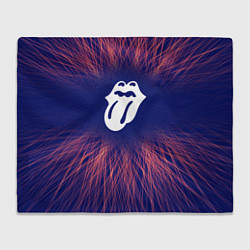 Плед флисовый Rolling Stones red energy, цвет: 3D-велсофт