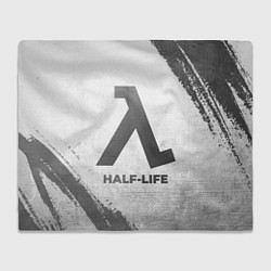 Плед флисовый Half-Life - white gradient, цвет: 3D-велсофт