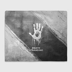 Плед флисовый Death Stranding - grey gradient, цвет: 3D-велсофт