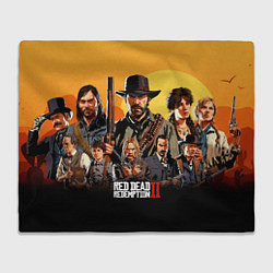 Плед флисовый Red Dead Redemption 2, цвет: 3D-велсофт