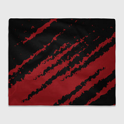 Плед флисовый The color is red and black, цвет: 3D-велсофт