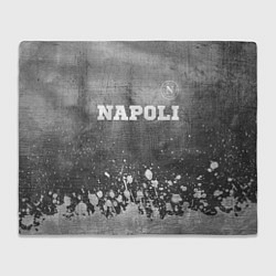 Плед флисовый Napoli - grey gradient посередине, цвет: 3D-велсофт