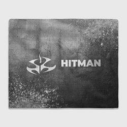 Плед флисовый Hitman - grey gradient по-горизонтали, цвет: 3D-велсофт