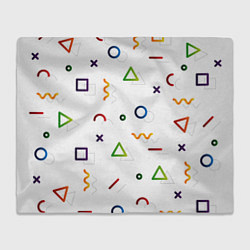 Плед флисовый Геометрический хаос, цвет: 3D-велсофт