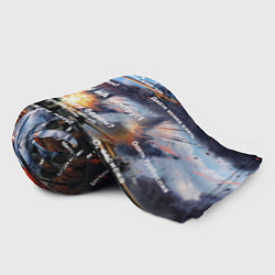 Плед флисовый Сленг геймеров танкистов, цвет: 3D-велсофт — фото 2