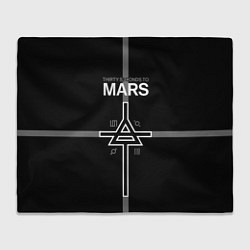 Плед флисовый 30 Seconds to Mars - poster, цвет: 3D-велсофт