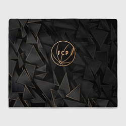 Плед флисовый Porto golden poly, цвет: 3D-велсофт