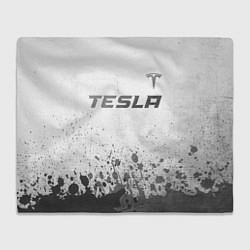 Плед флисовый Tesla - white gradient посередине, цвет: 3D-велсофт