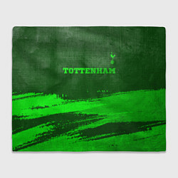 Плед флисовый Tottenham - green gradient посередине, цвет: 3D-велсофт