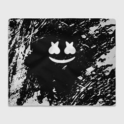 Плед флисовый Marshmello брызги красок, цвет: 3D-велсофт