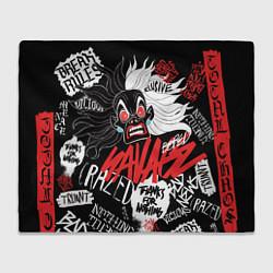 Плед флисовый Круэлла - big pictures, цвет: 3D-велсофт