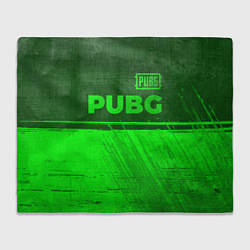 Плед флисовый PUBG - green gradient посередине, цвет: 3D-велсофт