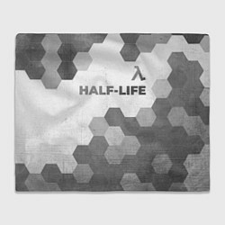 Плед флисовый Half-Life - white gradient посередине, цвет: 3D-велсофт