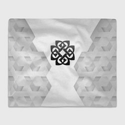 Плед флисовый Breaking Benjamin white poly, цвет: 3D-велсофт