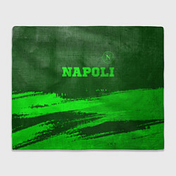 Плед флисовый Napoli - green gradient посередине, цвет: 3D-велсофт