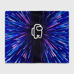 Плед флисовый Among Us neon energy, цвет: 3D-велсофт