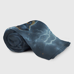 Плед флисовый Волк фэнтези стиль, цвет: 3D-велсофт — фото 2