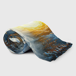 Плед флисовый Шайбы в лесу, цвет: 3D-велсофт — фото 2