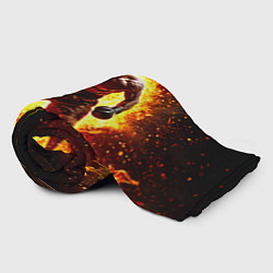 Плед флисовый Боксер в огне, цвет: 3D-велсофт — фото 2